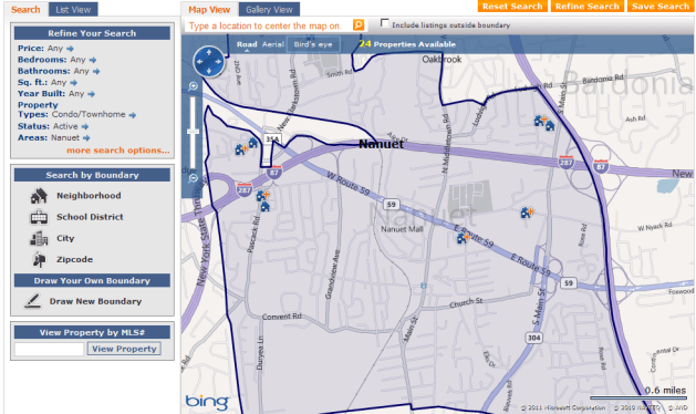 Nanuet Real Estate Search for Listings